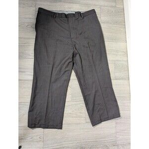 Banana Republic Straight Trouser Pants Mens Gray Wool Size 42x27 Short N88